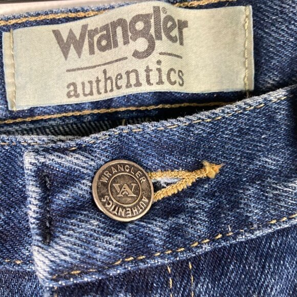 Mens Wrangler Authentics Cotton Blue Jeans 36 x 30 - Picture 4 of 5